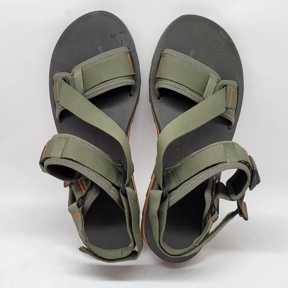 Merrell Size 13 Mens Alpine Strap Green Strappy Sport Sandals VGC